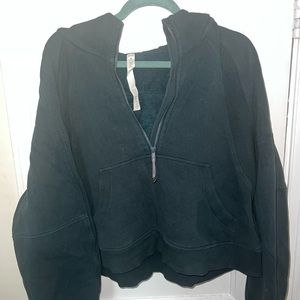 LULULEMON cropped boxy teal sweatshirt L/XL